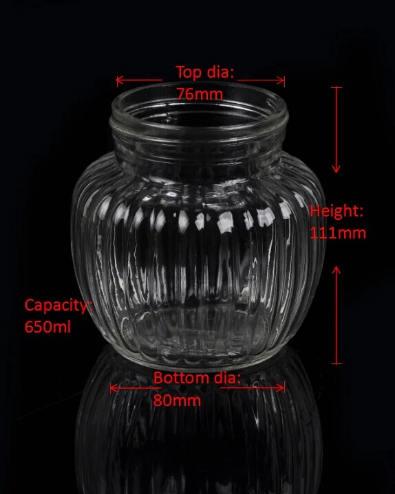 whosale glass storage jar