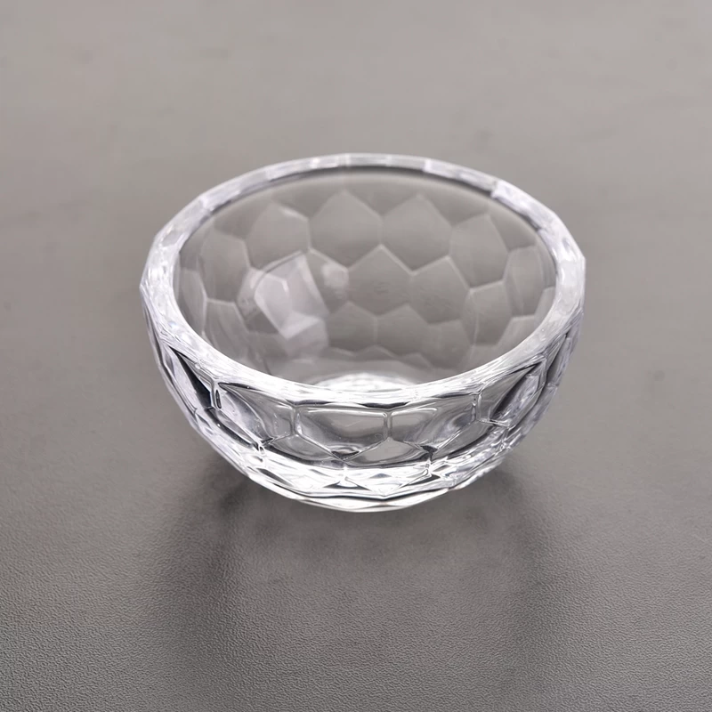 mini glass candle bowl