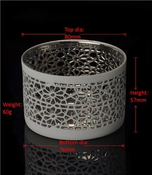Homologous series Cylinder round ceramic candle holder