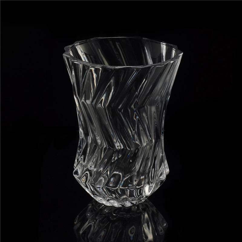 Promotional Stocked Wholesale Customized Crystal Glass Candle Holder