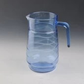 Blue glass water jug