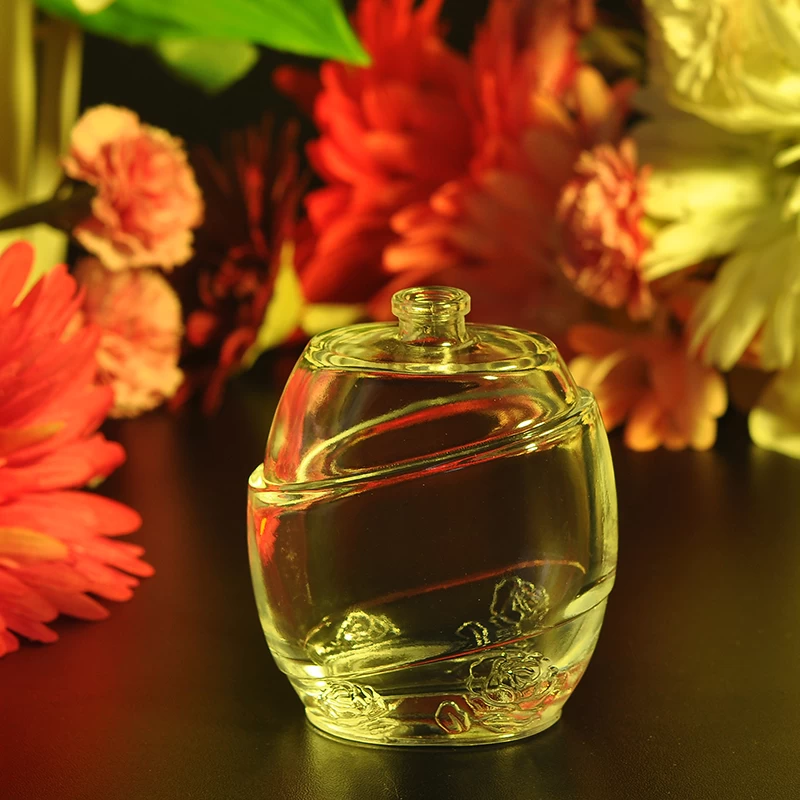 ball shape flower pattern perfume bottle
