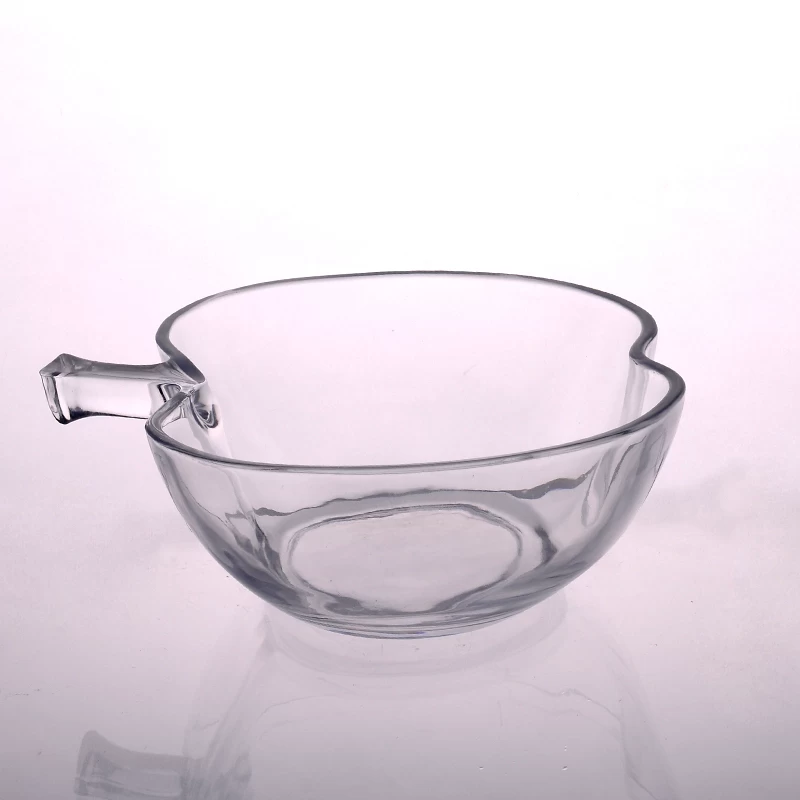 apple shape glass bowl