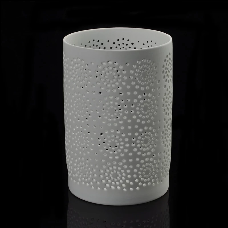 Matte White Ceramic Candle Jar Wholesale
