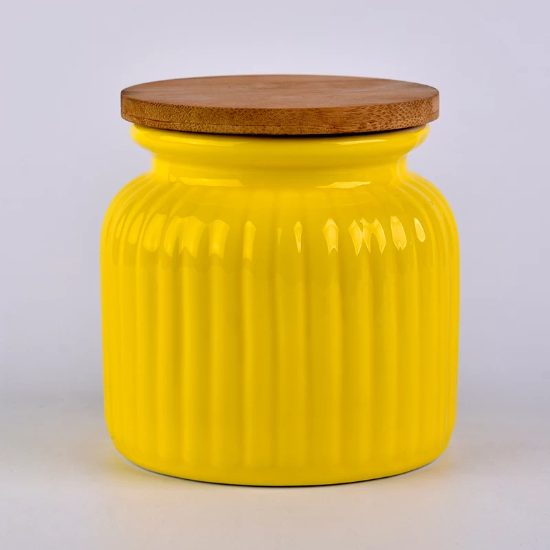 unique ceramic candle jar