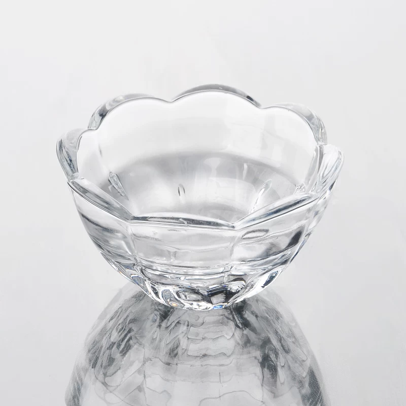 flower shape glass bowl