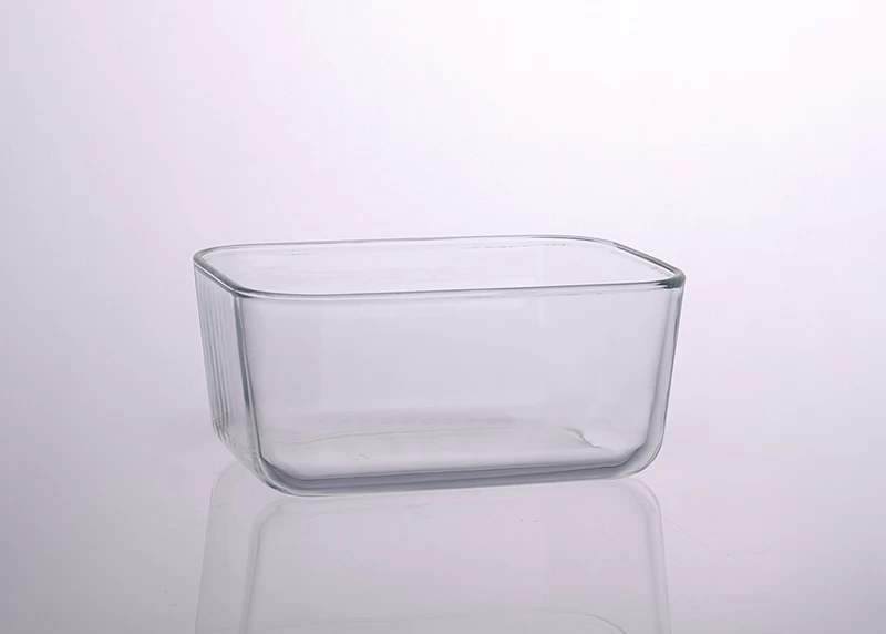 1500ml Rectangular Salad Bowl Pyrex Glass Meal Box