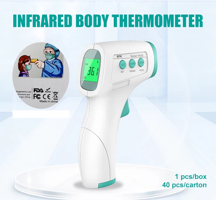 CE FDA Touch-free Infrared ForeheadT hermometer 