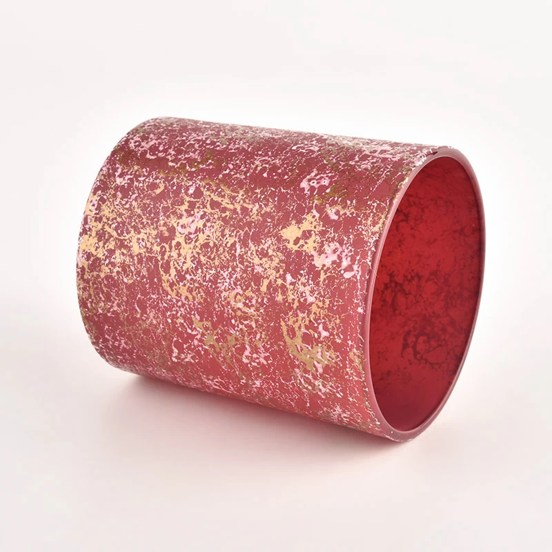 Custom Luxury Decorative Designs 8oz Glass Candle Jar