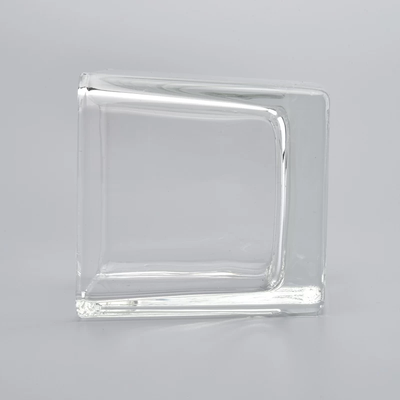 120ml square glass candle holders