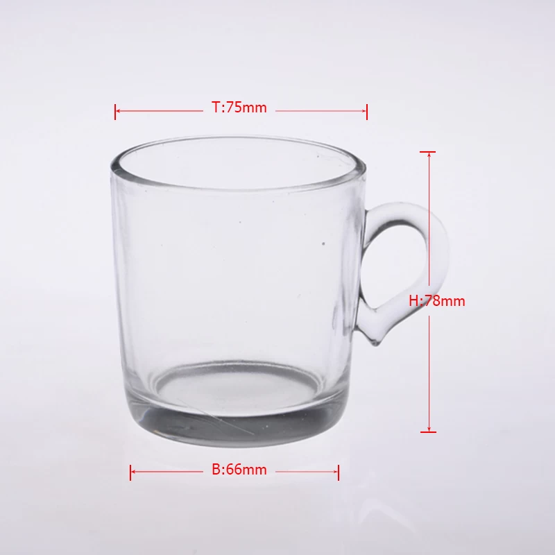 Nice glass beer mug with handle