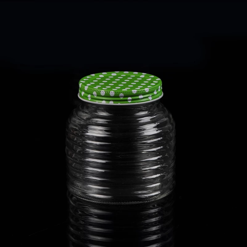 Storage glass mason jar with clip lid caps wholesale