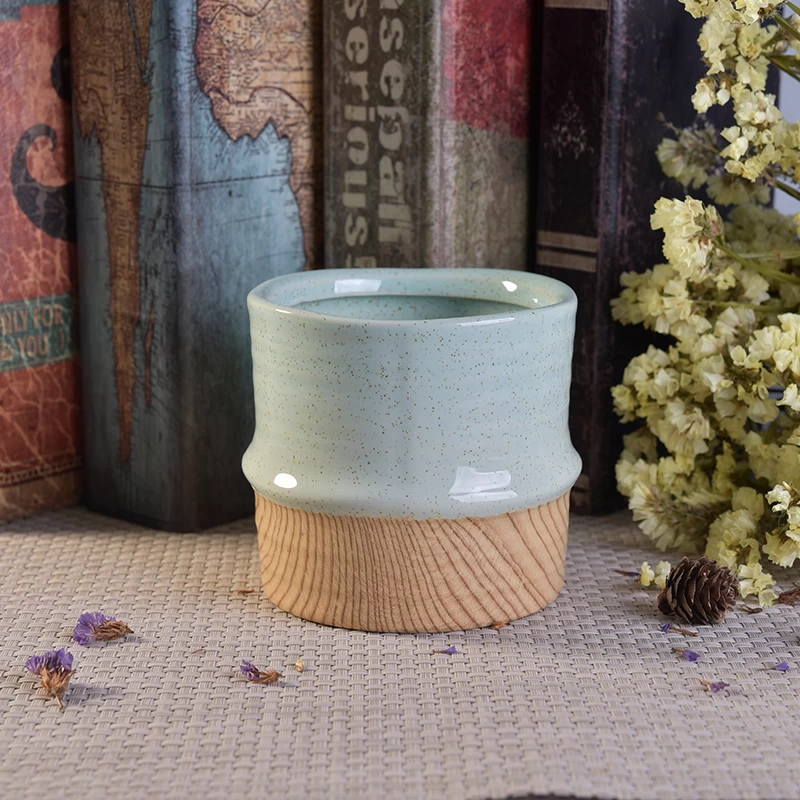 2018 custom unique design ceramic candle holders 