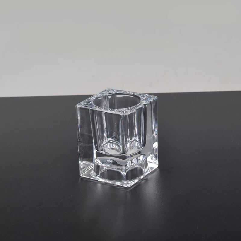 glass candle holders small