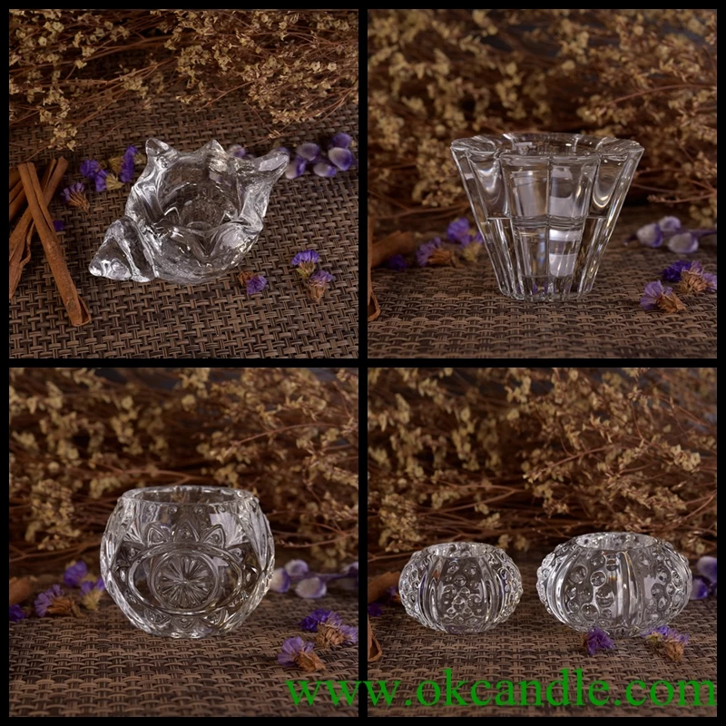 glass tealight candle holder