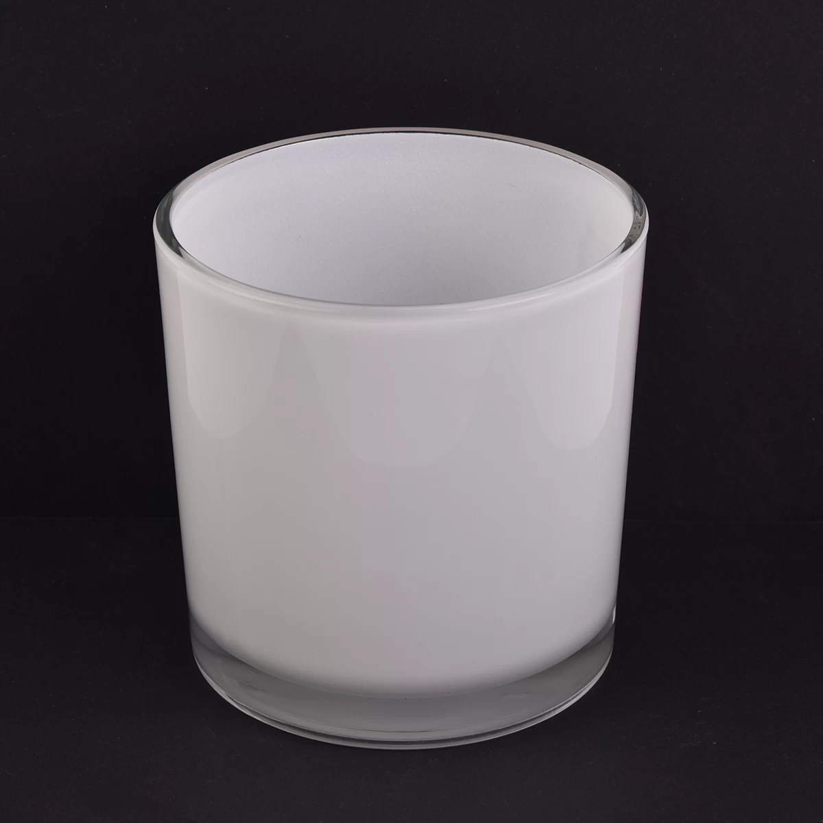cylinder glass candle jar for 14 oz wax