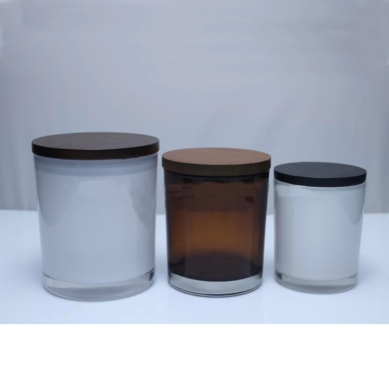 spray color glass candle jar with lid