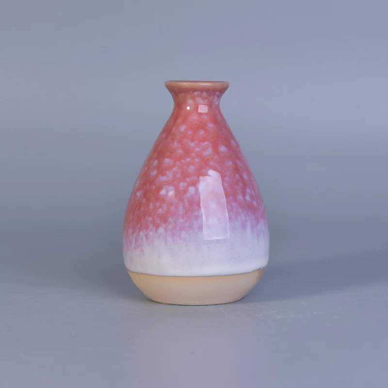 Reactive glazed aroma reed ceramic diffusers bottle