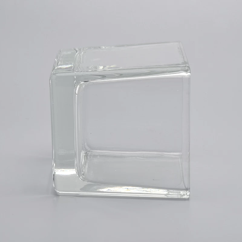 10oz square glass containers for candles scented wax