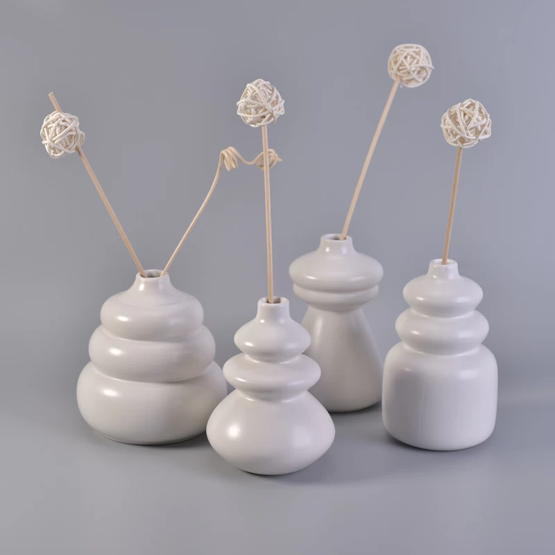 Reed diffuser bottle semi porcelain decoration wholesale candle holder