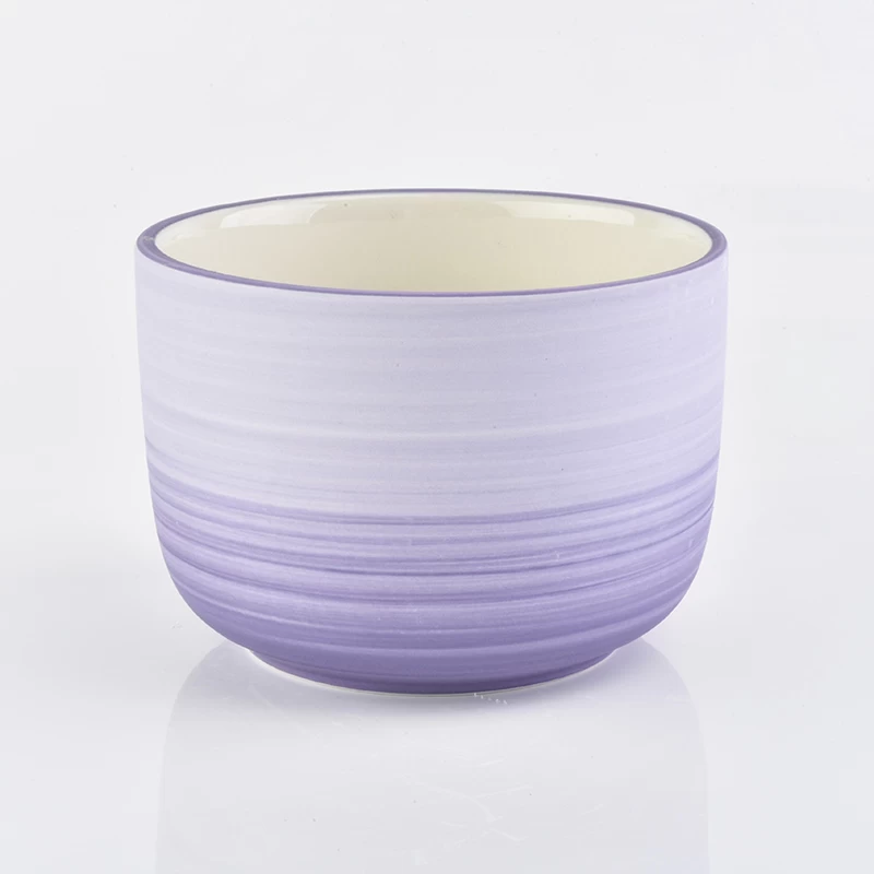 ceramic gradient color candle holder