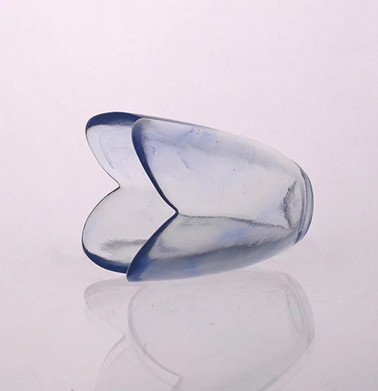 New design petal shaped transparent tealight candle