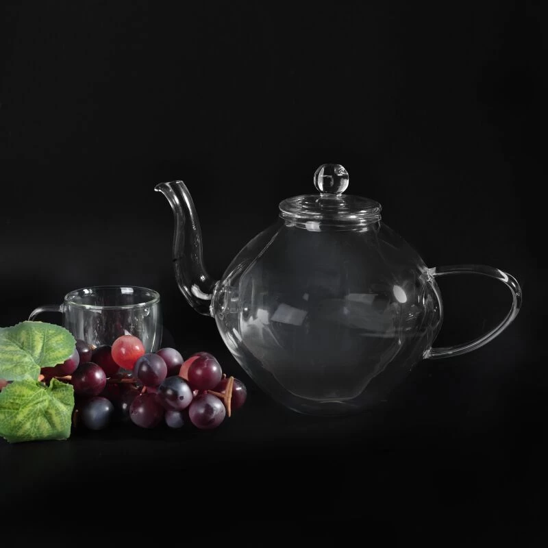Best Selling Clear Borosilicate Glass Teapot With Cap and Filter Available