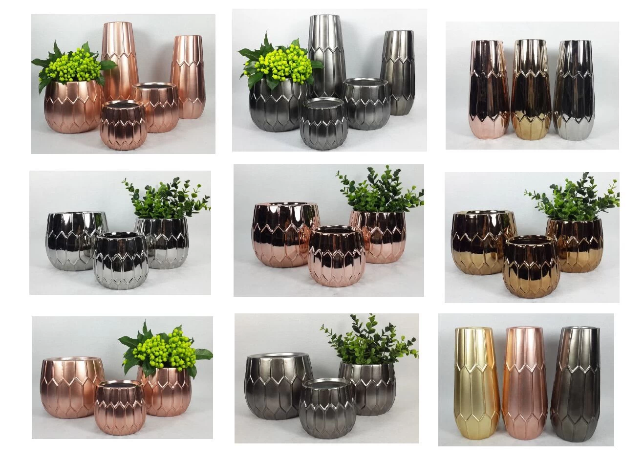 Multipurpose ceramic jars for candle making & planting decoration