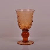 stem glass candle holder