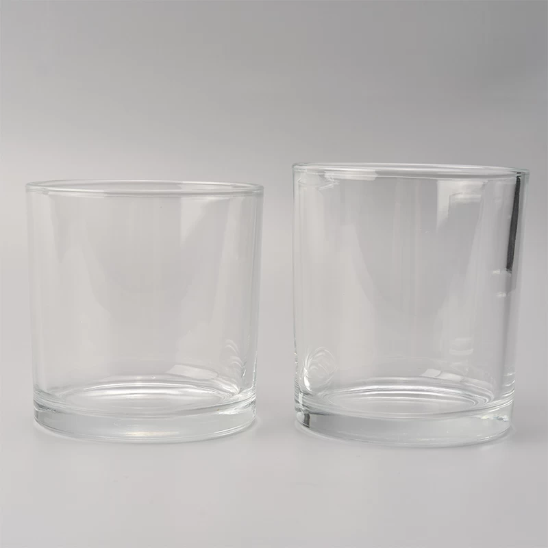 6oz capacity cylinder glass candle jar