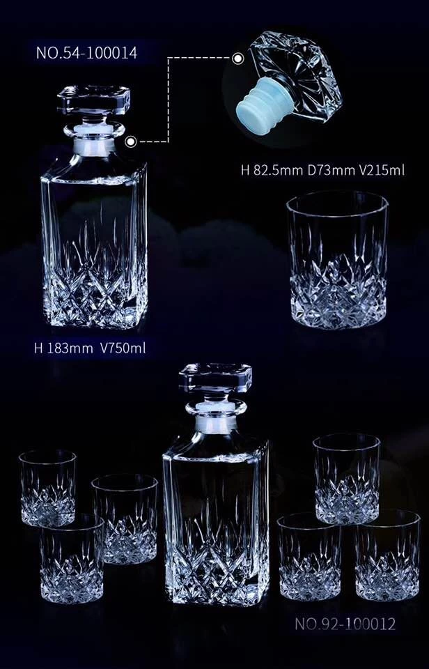 Luxury Whiskey Decanter And Whiskey Glass Cup