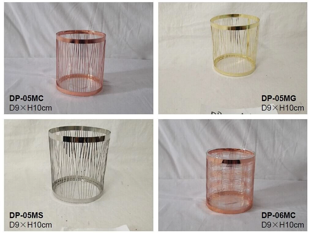 Metal sleeve for candle glasses