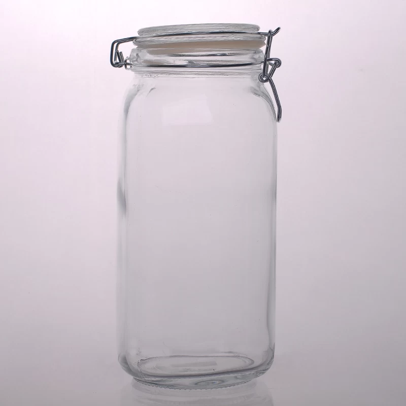 2L Airtight glass food container