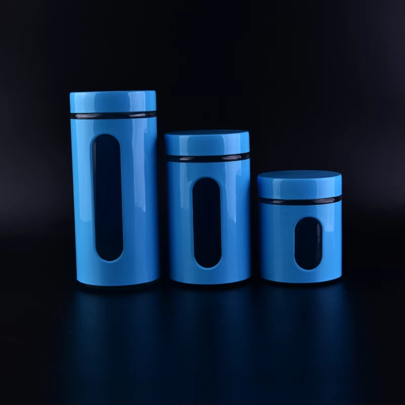 Wholesale kitchenware for glass food storage jars with lid