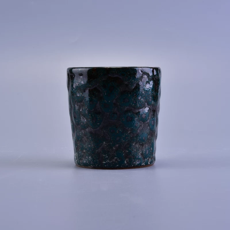 transmutation glazed decorative ceramic candle holders pillar