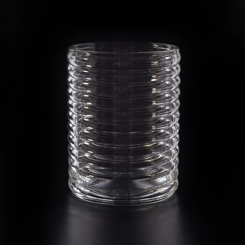 Custom unique design glass candle holder