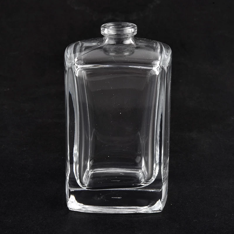 50ml Custom Logo Glass Square Crimped Spray Empty Perfume Bottles