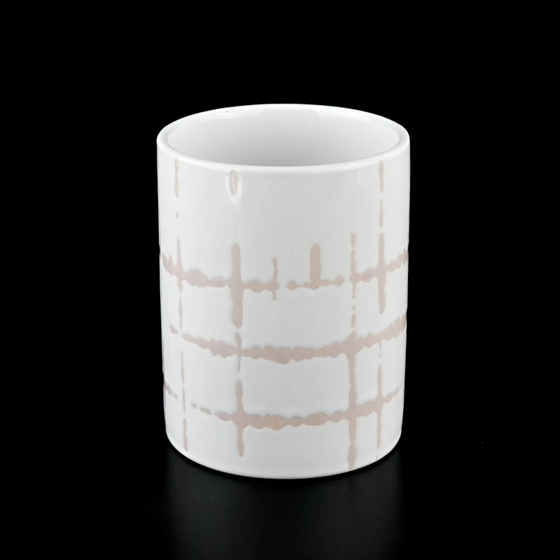 Custom ceramic candle jar porcelain wholesales candle jars for home decor wedding