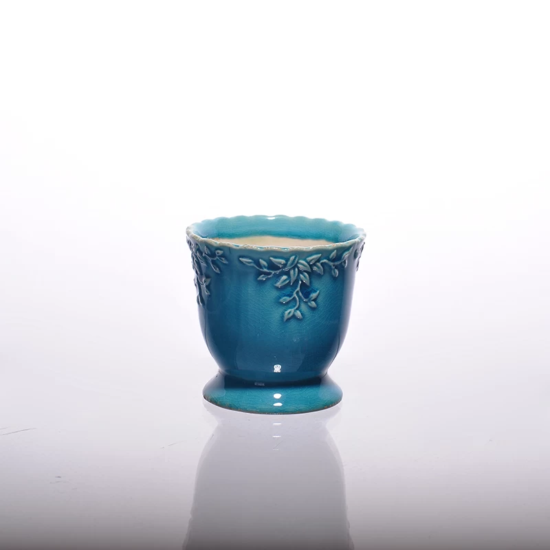 blue glazed ceramic
