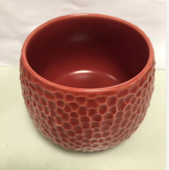 different color honeycomb pattern ceramic candle jar