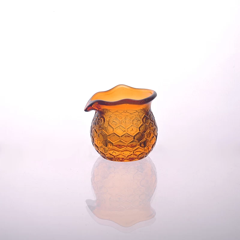 2015 New Handmade OWL glass candle holder