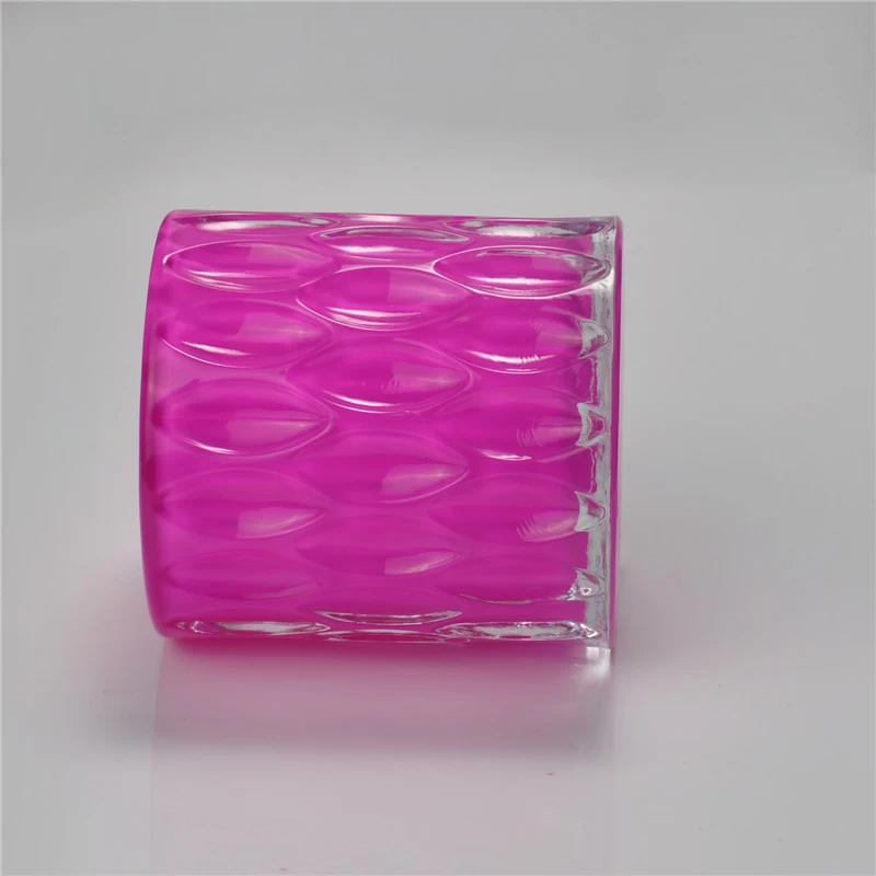 colored glass candle holder for tealight