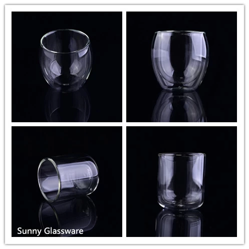 New arrival heat resistant double wall glass cup on sale