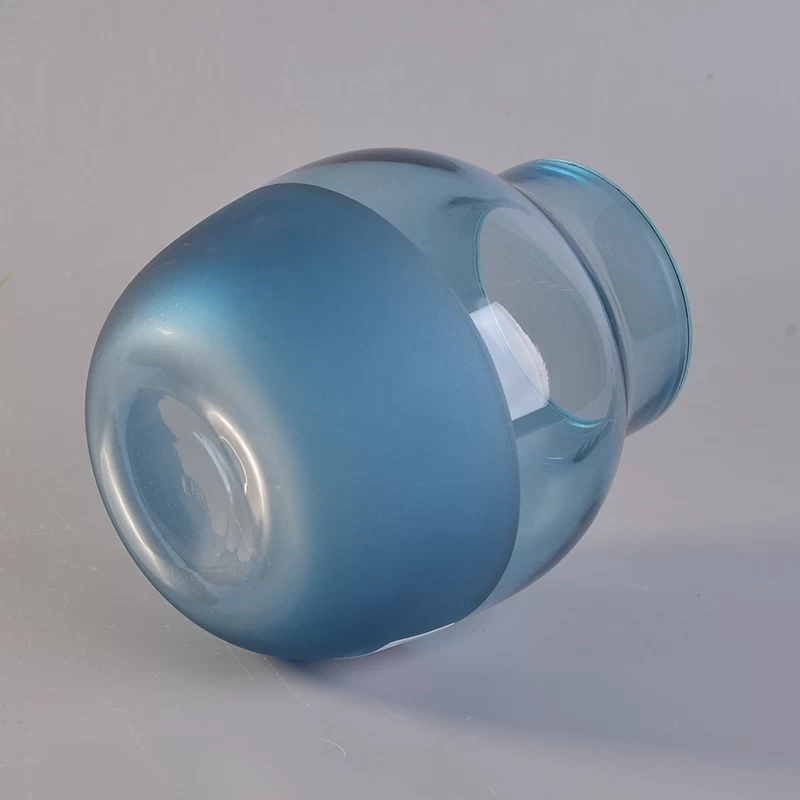 smooth frosted glass candle holders or diffuse bottle