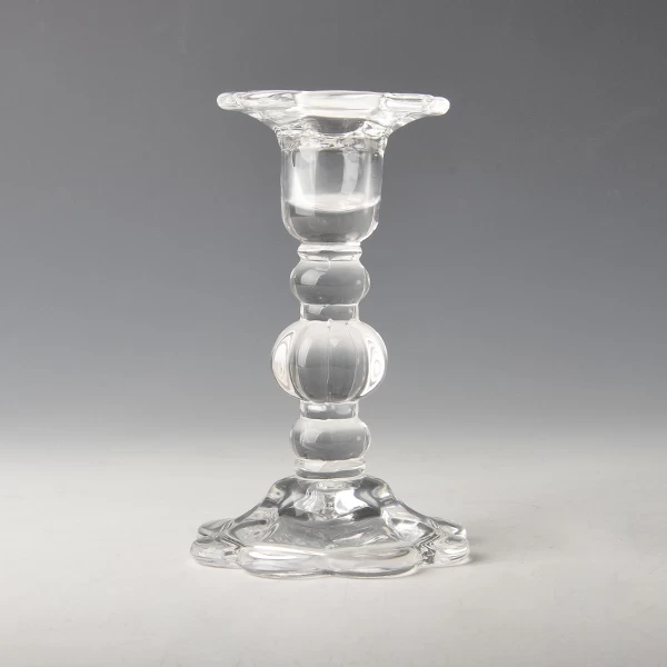 clear Glass Candle Holder