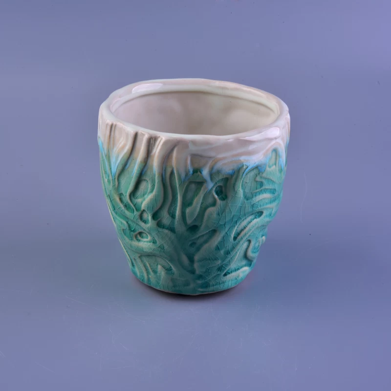 Hand Made Beautiful Decorative Ceramic Candle Jars