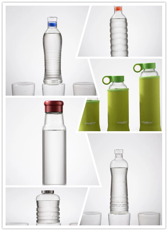 Customized pyrex glass water bottle water bottle suppliers