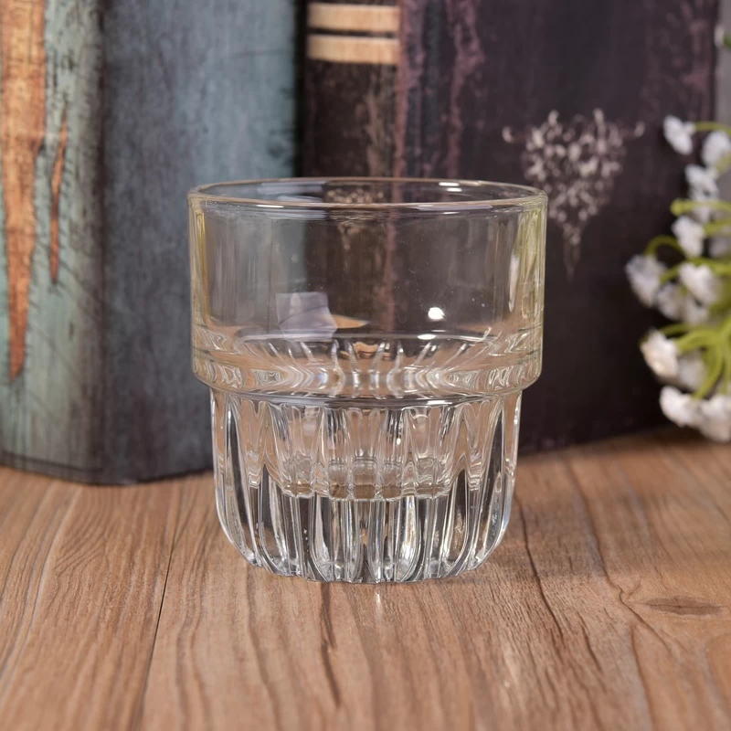 Machine press whisky glass cup for candles
