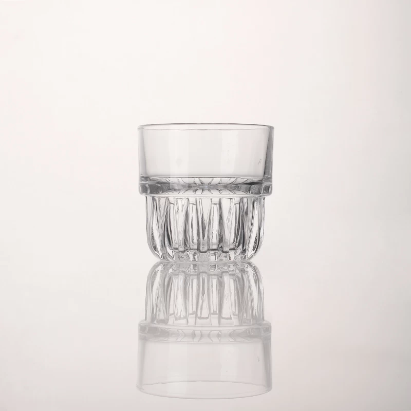 Elegant high white whisky glass cup