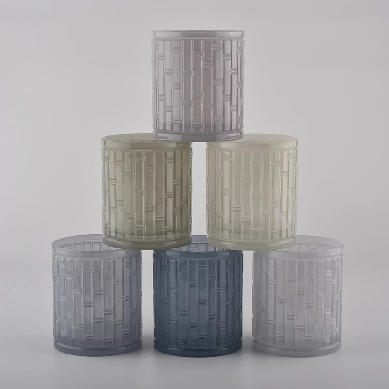 classic home decor glass candle jars